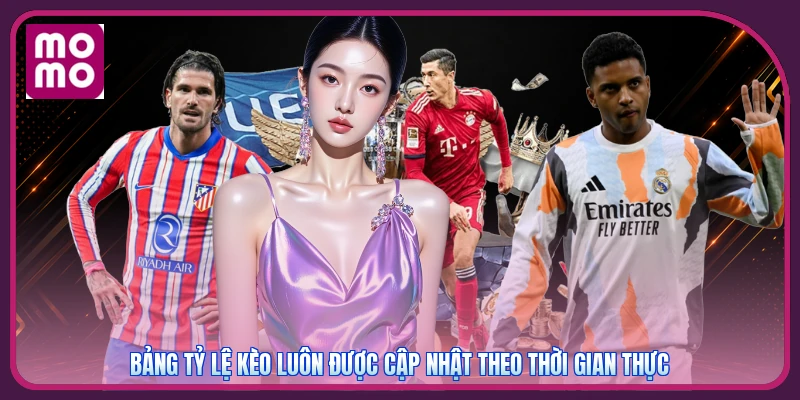 Bảng tỷ lệ kèo luôn được cập nhật theo thời gian thực