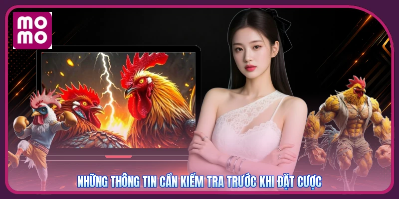 Nạp & Cược Đá Gà Thomo MMOO | Nhanh Chóng - Hoàn Trả 2% 4 Những thông tin cần kiểm tra trước khi đặt cược